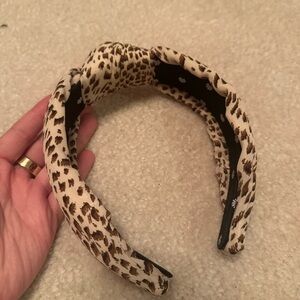 Lele Sadoughi Brown and Black Padded Hair Accessory